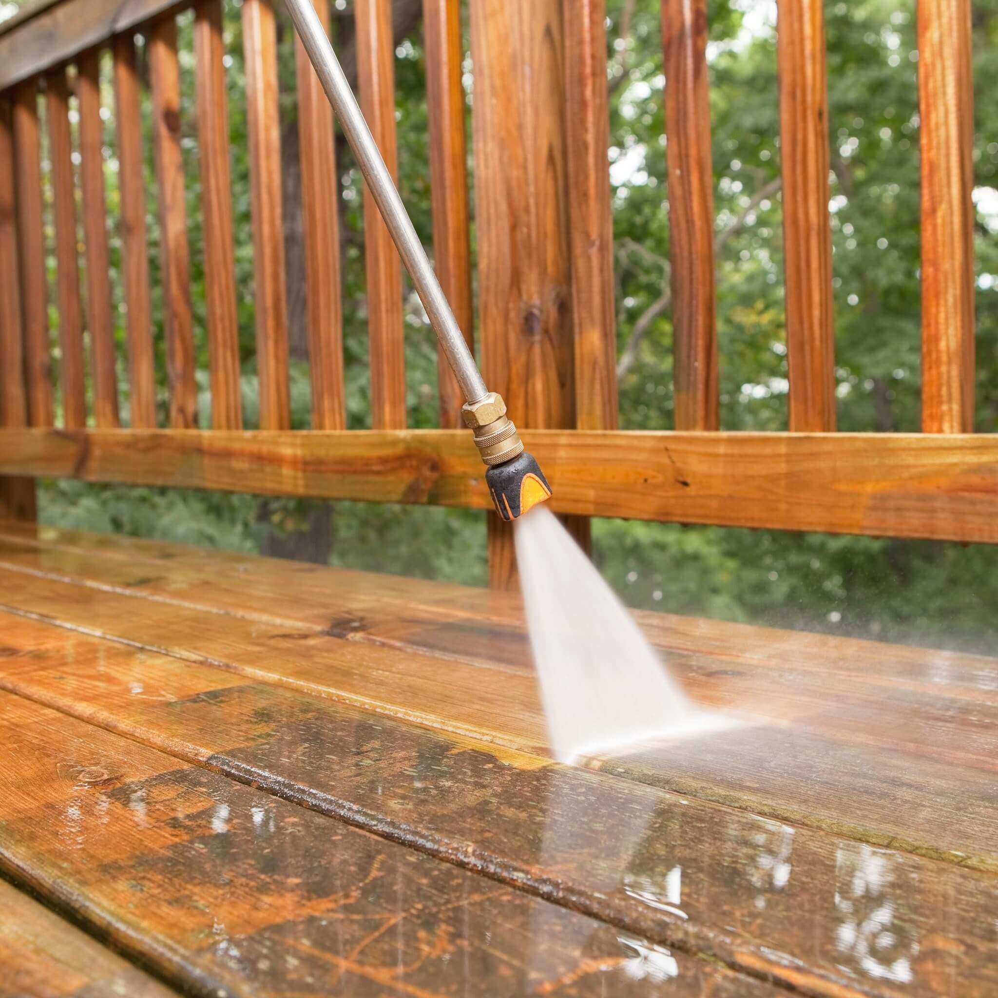 Wooden Deck Pressure Washing